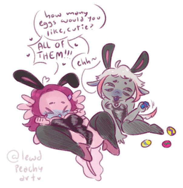 Axo: Art by LewdPeachy