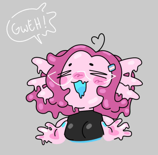 Axo: Art by LewdPeachy