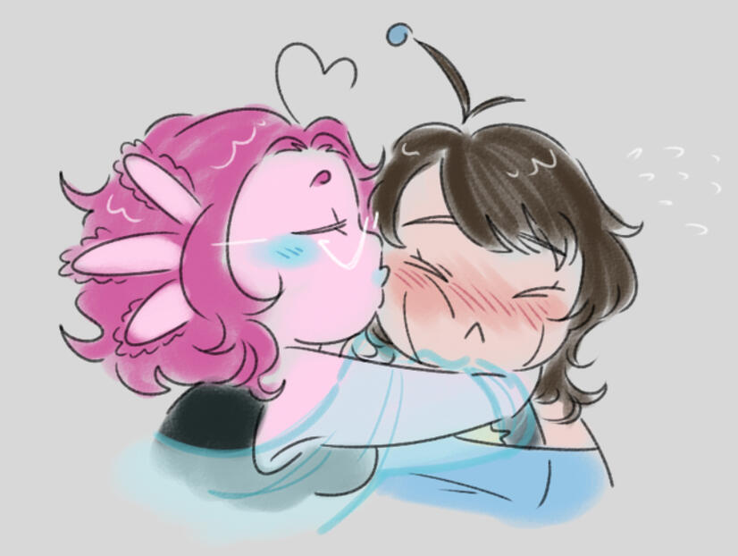Axo: Art by LewdPeachy